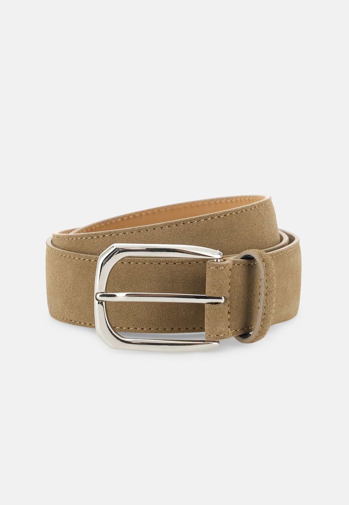 Suede Leather Belt, CAML, hi-res, 1
