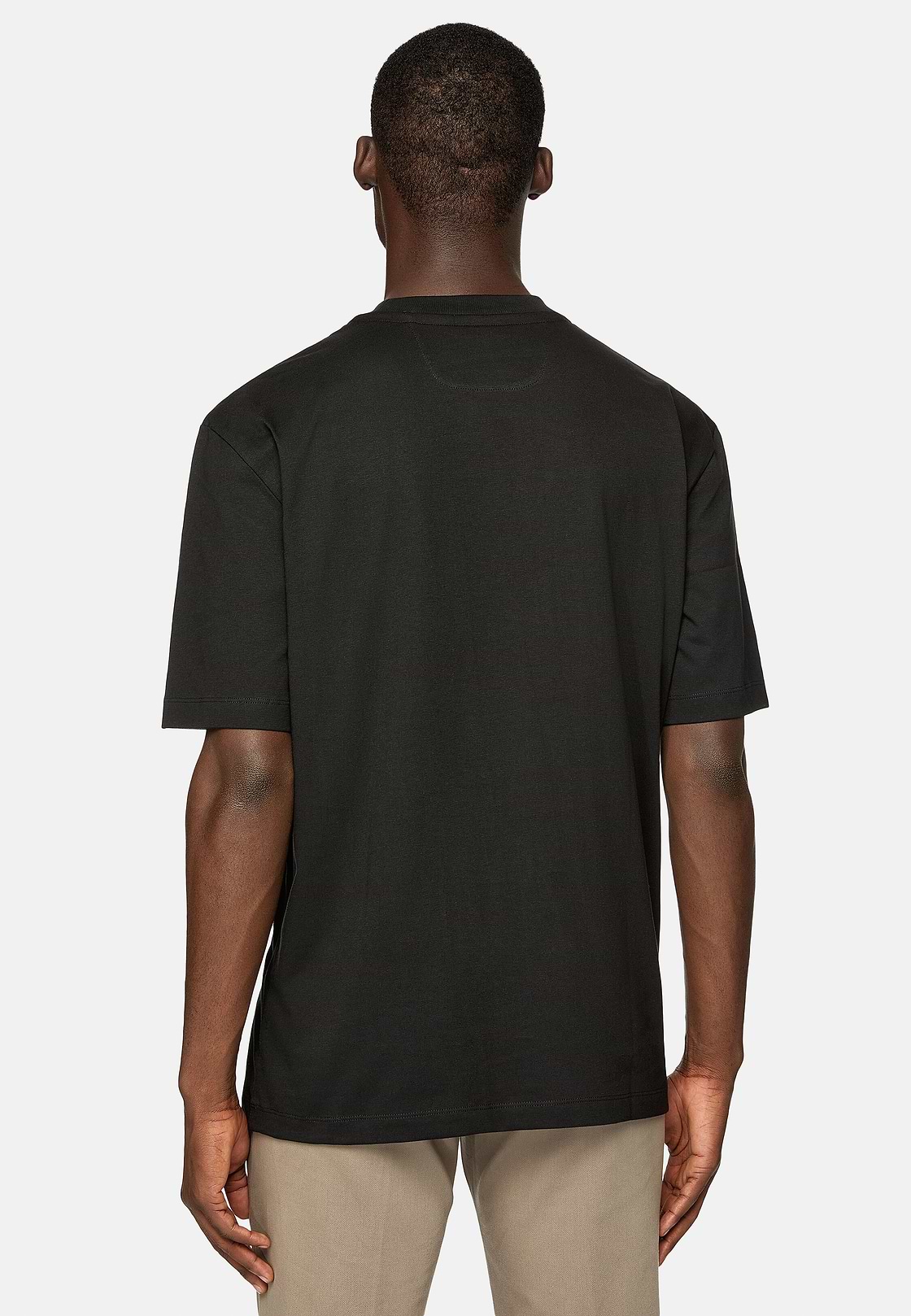 Camiseta de algodón, Negro, hi-res