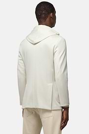 Madison Cotton Blend Sweatshirt Jacket, Cream, hi-res