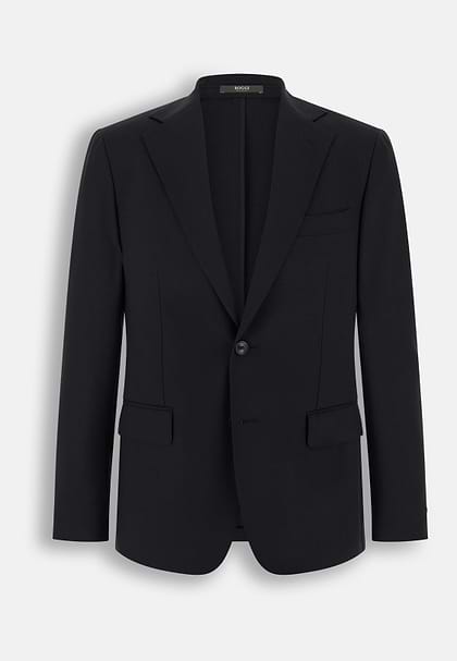 Travel wool jacket, Black, hi-res