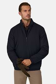 Bomber in Technical Fabric B Tech, Navy blue, thumb, 1