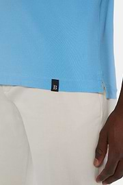 Cotton Piqué Polo Shirt, Turquoise, hi-res