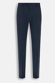 Suit Micro Patterned Stretch Wool, Navy blue, thumb, 8