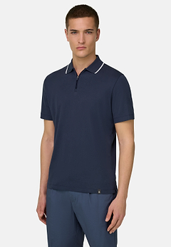 Pima Interlock Half Zip Polo