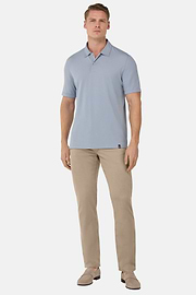 Stretch Cotton/Tencel Jeans, Taupe, hi-res