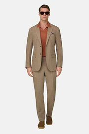 Pure Linen Suit, Beige, thumb, 2