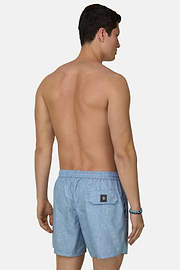 Badehose Mit Paisley-Druck, Hellblau, thumb, 3