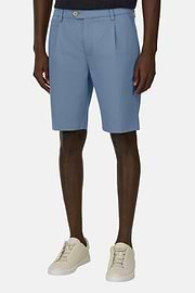 Bermudahose Aus Elastischem Tencel, Air-blau, thumb, 1