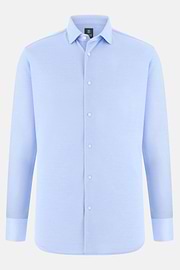 Regular Fit Cotton Jersey Polo Shirt, Light Blue, thumb, 6