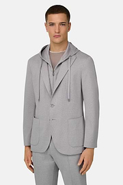 Sweatjacke Madison aus elastischem Baumwollmix, Light grey, thumb, 1