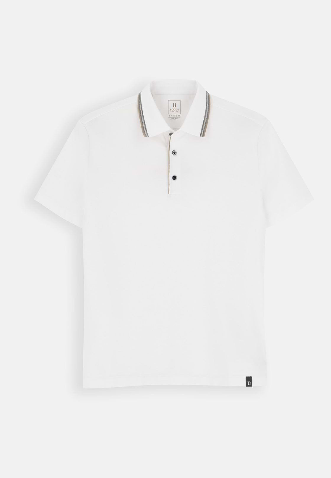 Polo aus Stretchgewebe Piqué Mischgewebe Cool Jade, Weiß, hi-res, 5