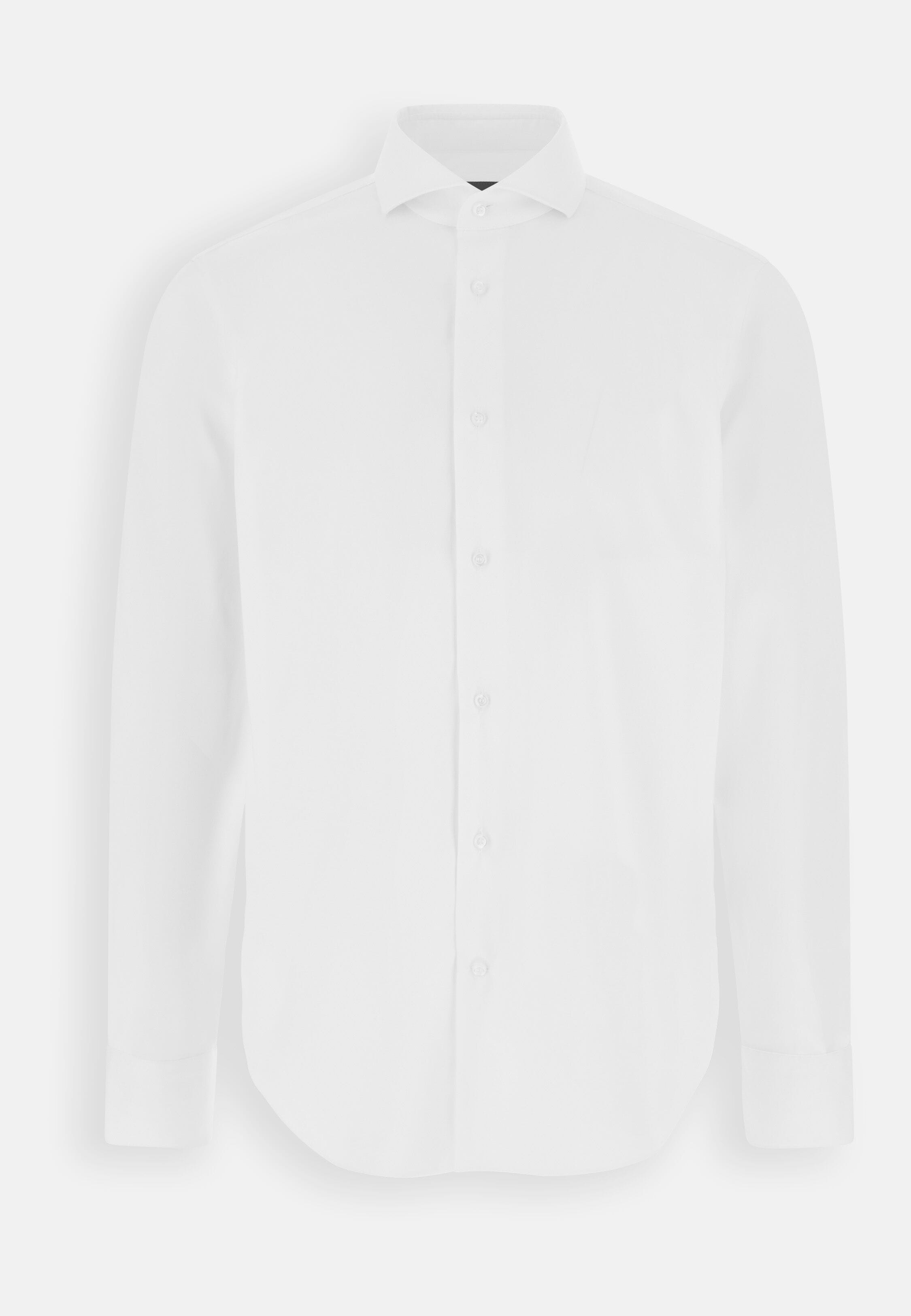 Regular Fit Pinpoint Cotton Shirt, White, hi-res, 7