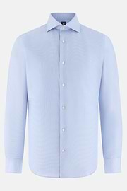 Camicia In Cotone Regular Fit, Azzurro, thumb, 6