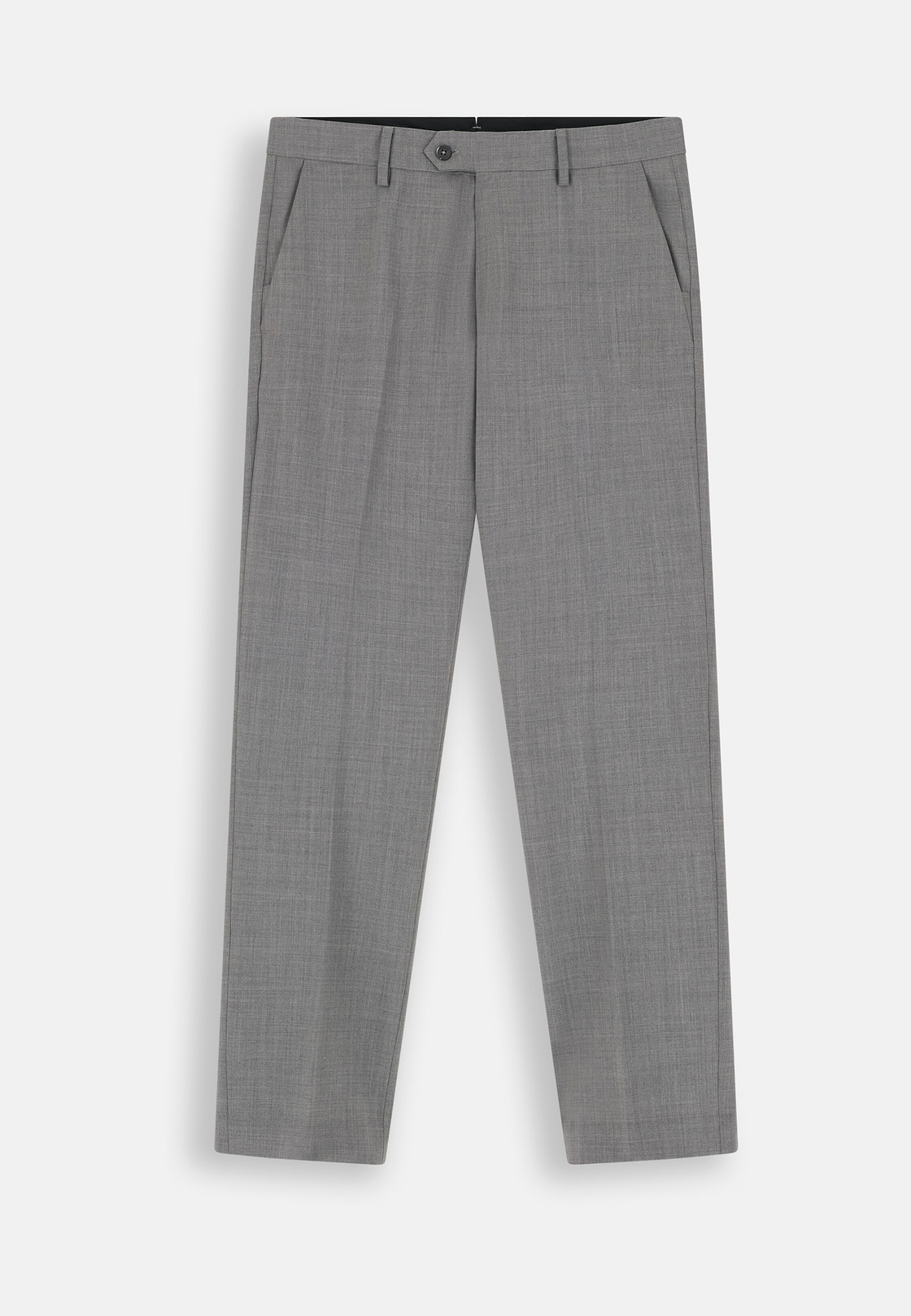 Washable Wool Stretch Trousers, Grey, hi-res, 6