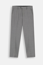 Washable Wool Stretch Trousers, Grey, thumb, 6
