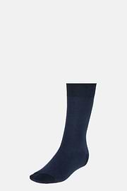 Oxford Cotton Socks In Organic Cotton, Navy blue, hi-res