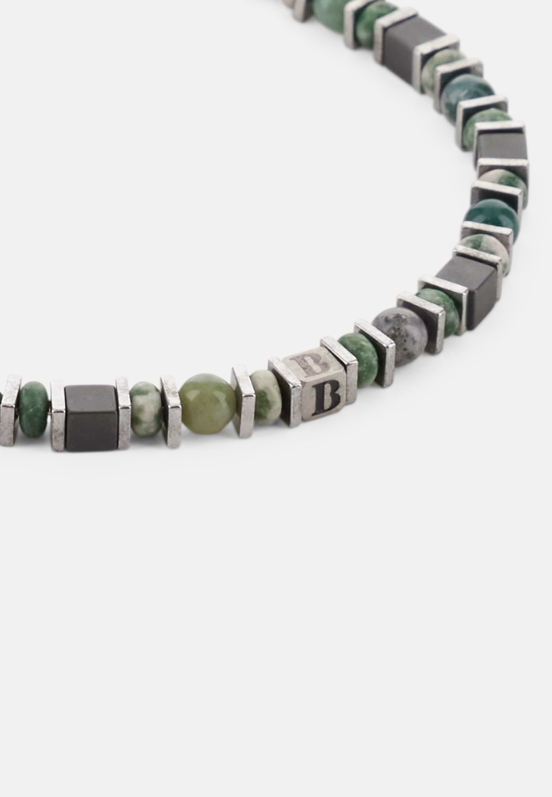 Edelstahl-Armband Mit Sodalith-Perlen, Grün, hi-res, 2