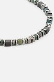 Edelstahl-Armband Mit Sodalith-Perlen, Grün, thumb, 2