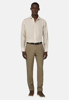 Camisa De Lino Regular Fit