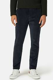Stretch corduroy and modal trousers, , thumb, 3