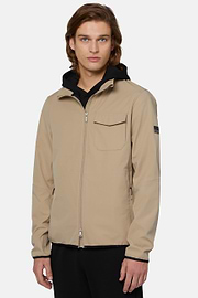 Winddichter Blouson Aus Technischem Recyceltem Gewebe, Beige, hi-res