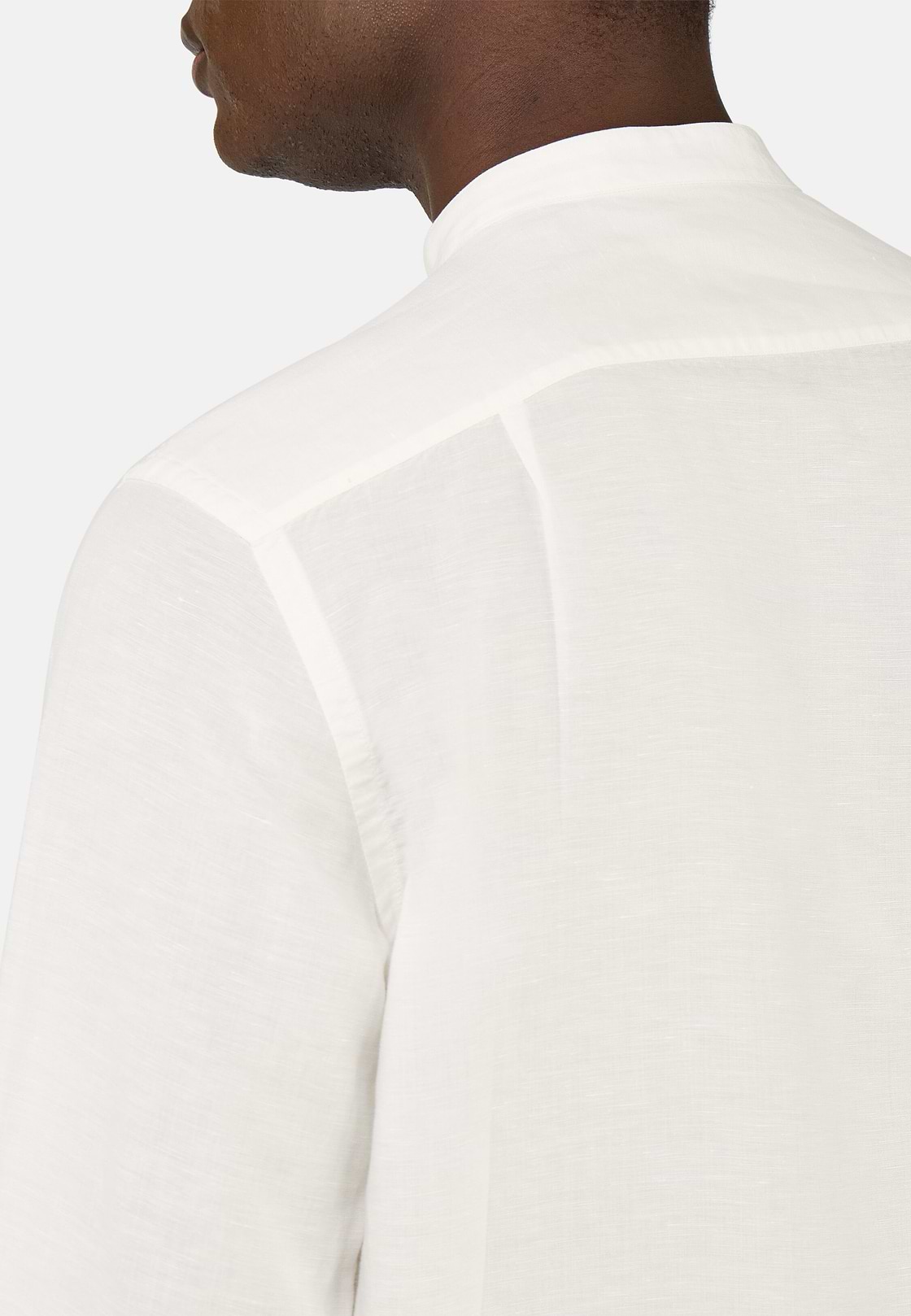 Regular Fit Tencel Linen Shirt, White, hi-res