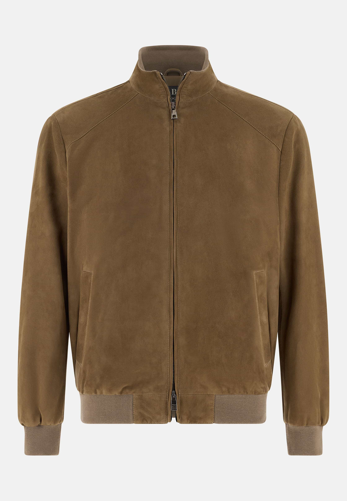 Bomber Aus Veloursleder, Taupe, hi-res, 5