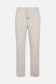 Pantalon City En Lin, Beige, hi-res