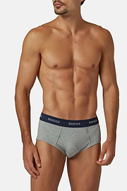 Stretch Cotton Jersey Briefs, Grey, hi-res