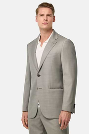 Costume Grain De Poudre En Pure Laine, Sable, thumb, 2