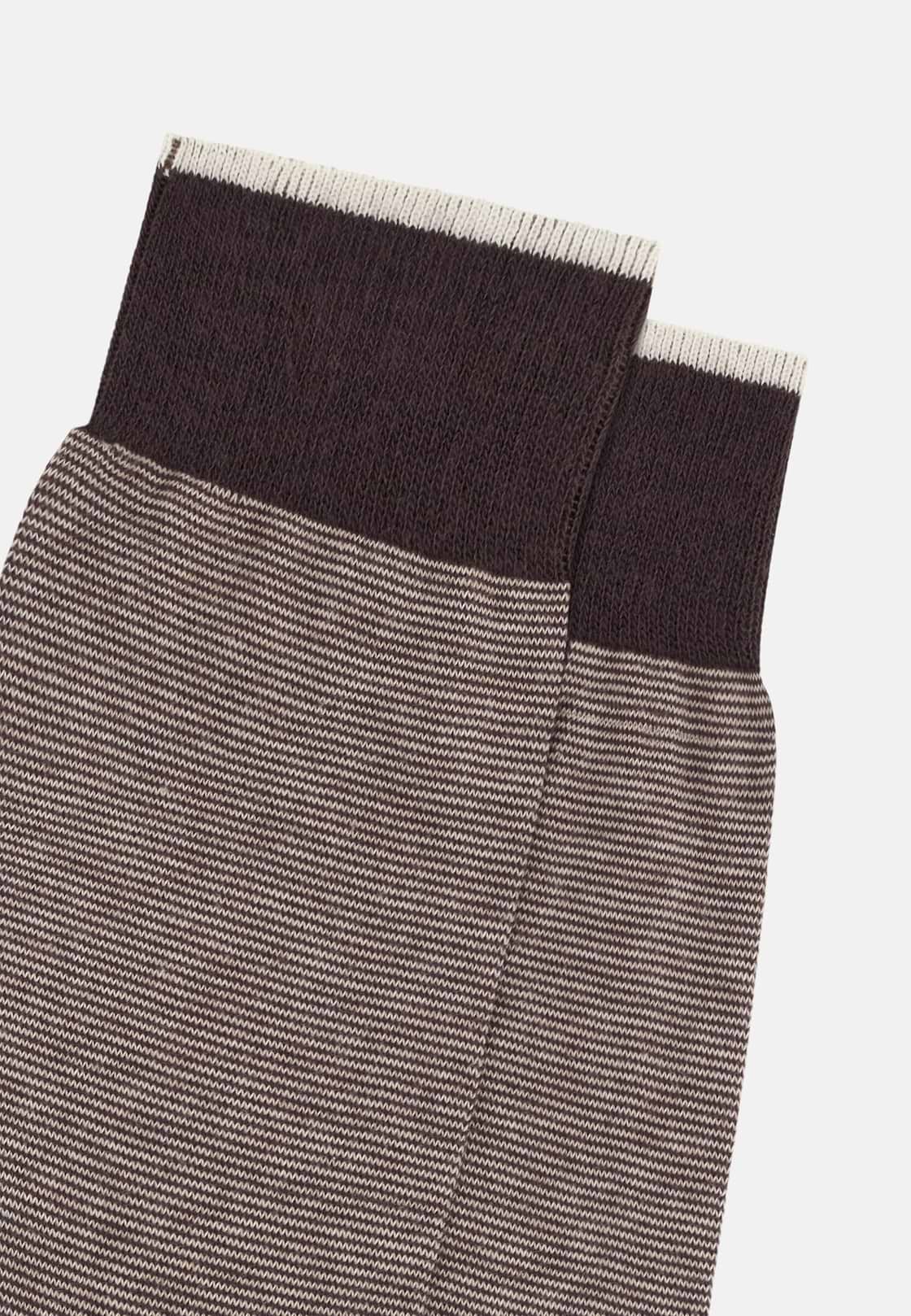 Calcetines Microrrayas, Marron oscuro, hi-res, 3