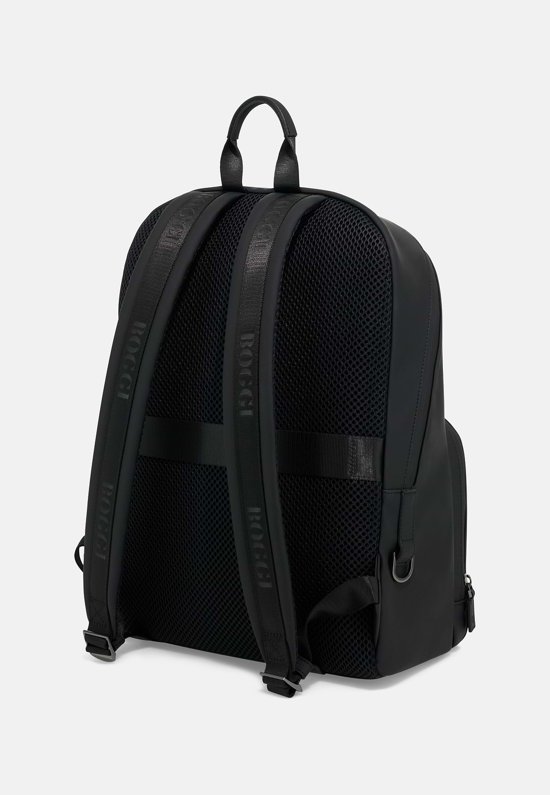 Rucksack Klein aus Technischem Gummiertem Gewebe, Schwarz, hi-res, 4