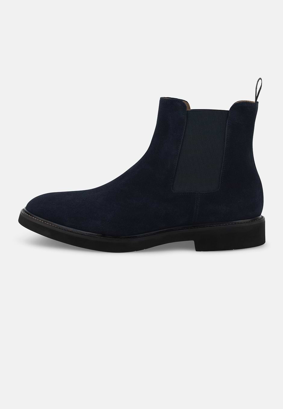 Suede Ankle Boots, Navy blue, hi-res