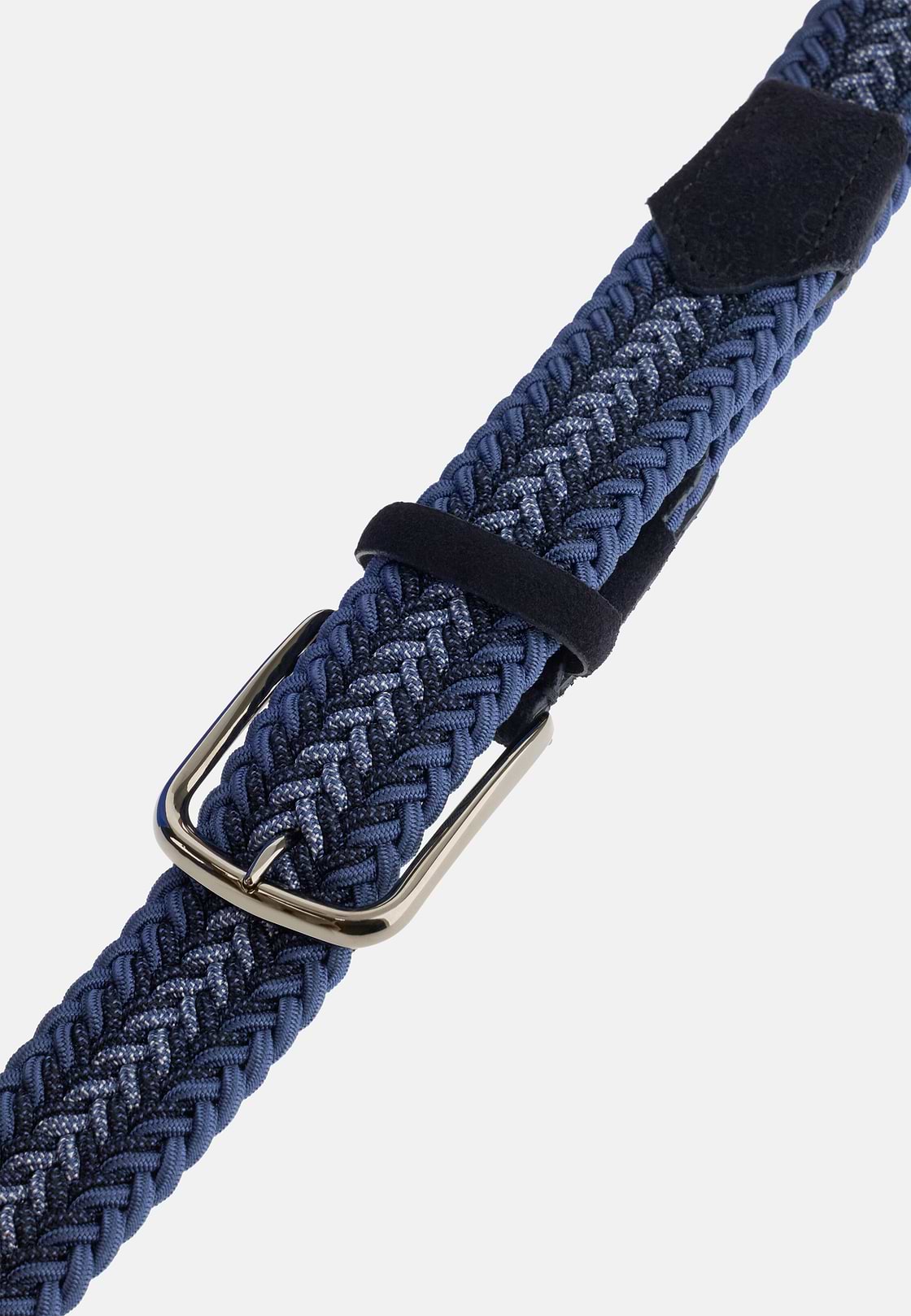 Cintura Intrecciata Misto Viscosa, Navy, hi-res, 3