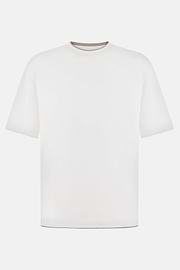 T-Shirt aus Pima-Baumwolle, Weiß, thumb, 5