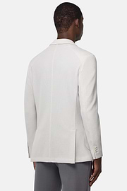 B Jersey Cotton Crepe Jacket, Ice, hi-res