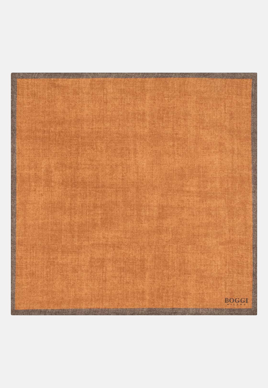 Colour Block Silk Pocket Square, Orange, hi-res, 2