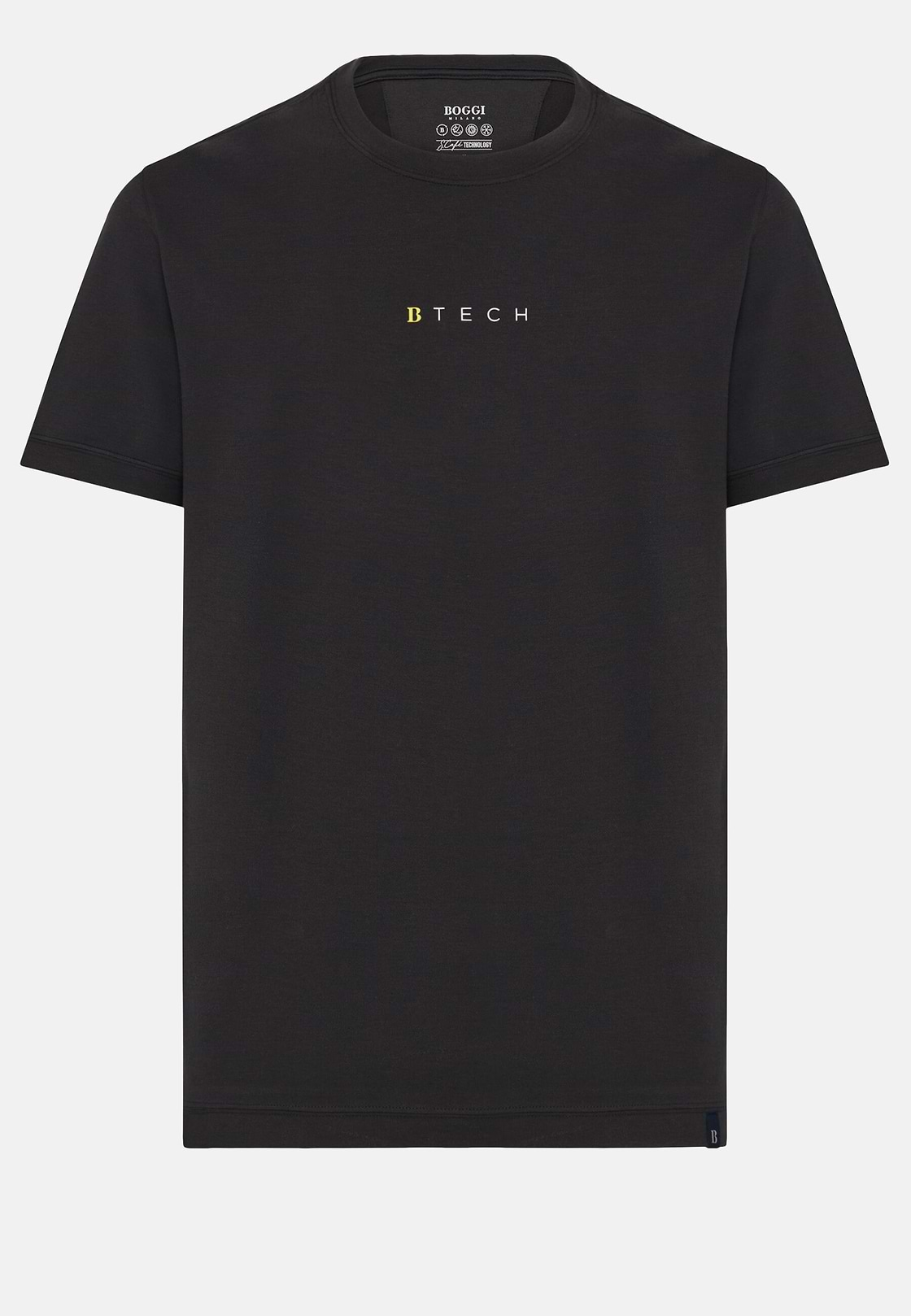 High-Performance Piqué Polo T-Shirt, Black, hi-res