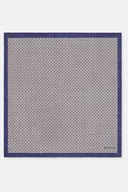 Pochette Doppia Stampa Micro Fantasia in Seta, Sabbia, thumb, 2