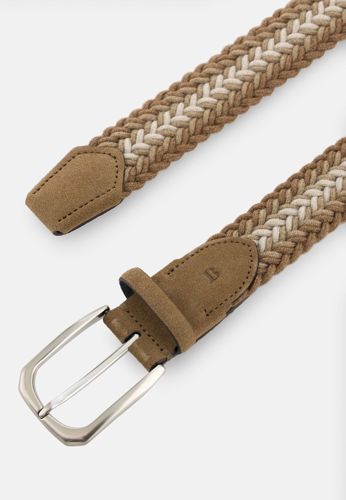 Woven Stretch Wool Blend Belt, CAML, hi-res, 2
