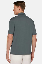 Polo En Coton Supima Stretch, Vert, hi-res