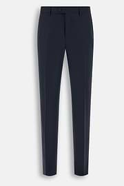 Suit Pinstripe in S130 Wool, Navy blue, thumb, 8
