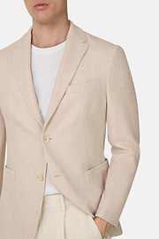 Veste Micro Structure En Polycoton, Sable, thumb, 4