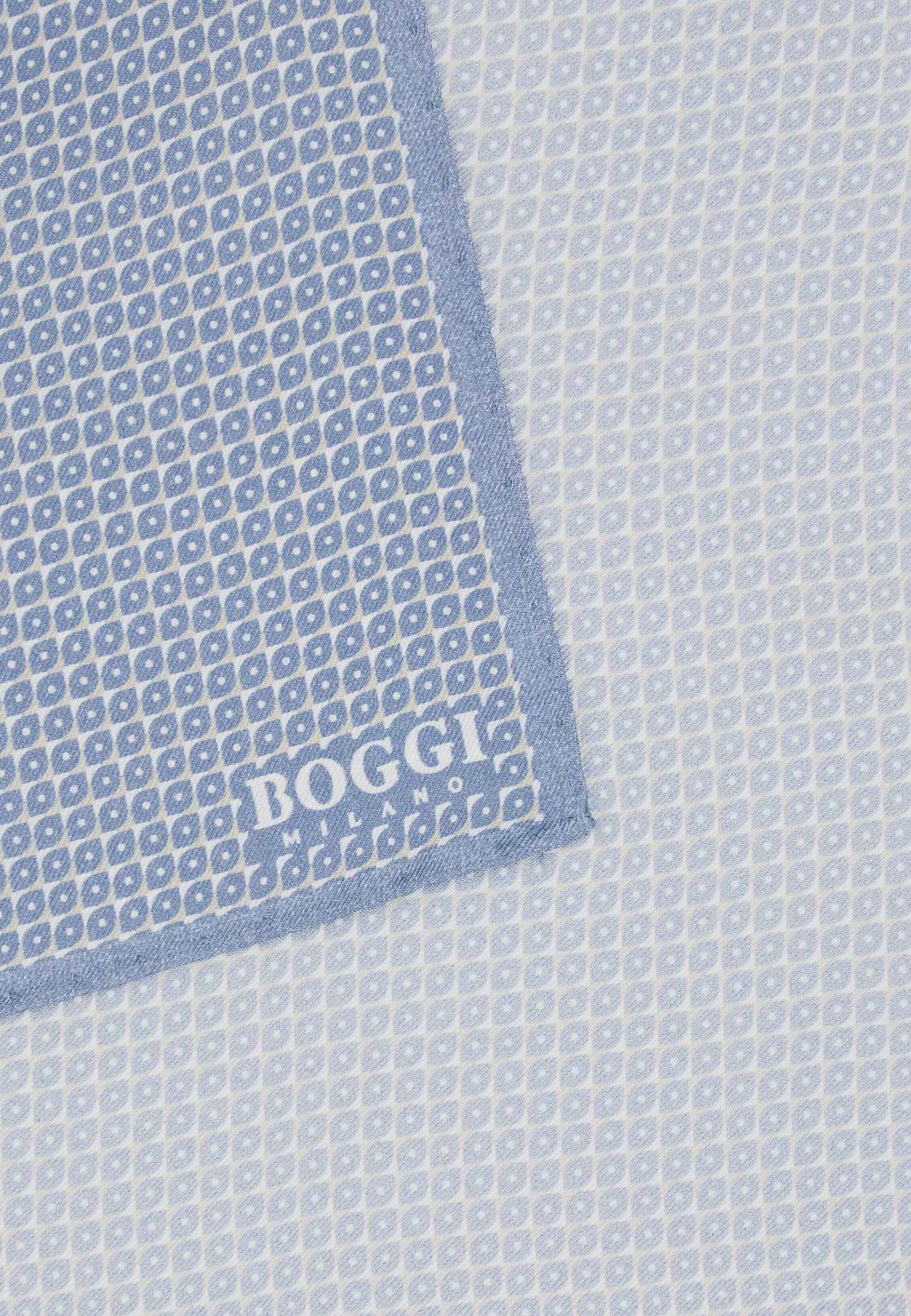 Pochette À Microfantaisie En Soie, Bleu clair, hi-res