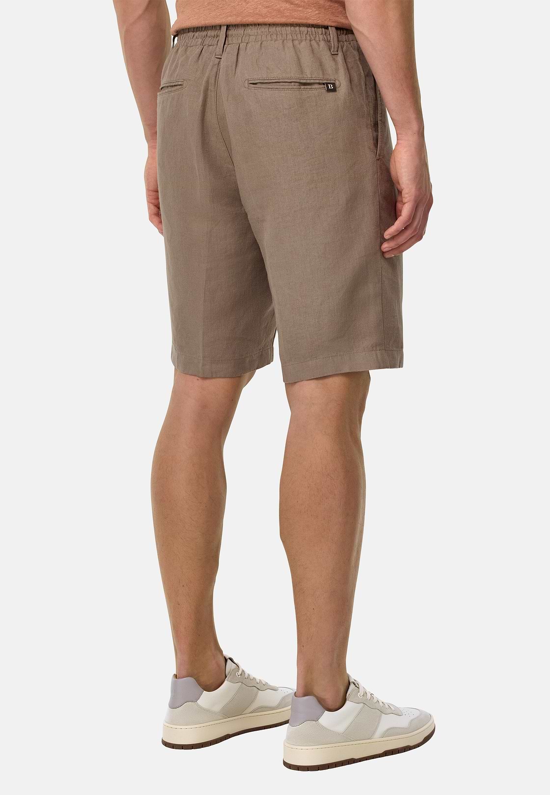 Bermudas in Linen, Taupe, hi-res