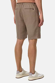 Bermudas in Linen, Taupe, hi-res
