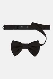 Nœud Papillon Noir En Soie, Noir, hi-res