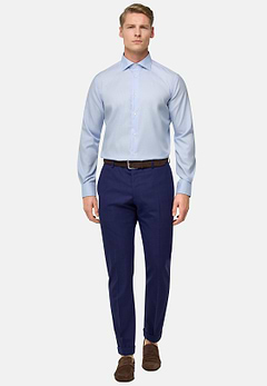 Regular Fit Houndstooth Cotton Shirt