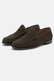 Wildleder-Mokassin, Braun, thumb, 3