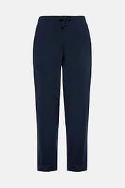 Cotton Mixed Sweater Pants, Navy blue, hi-res